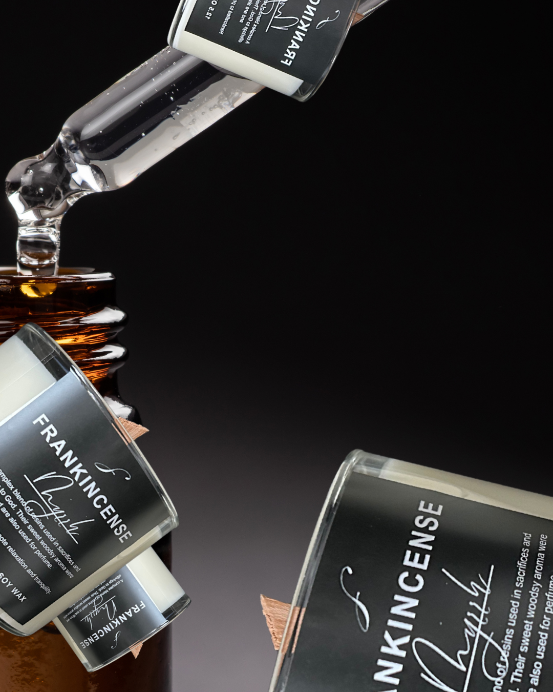 Frankincense & Myrrh Aromatherapy Candle - Decorative Candle for Home Decoration and Ornaments