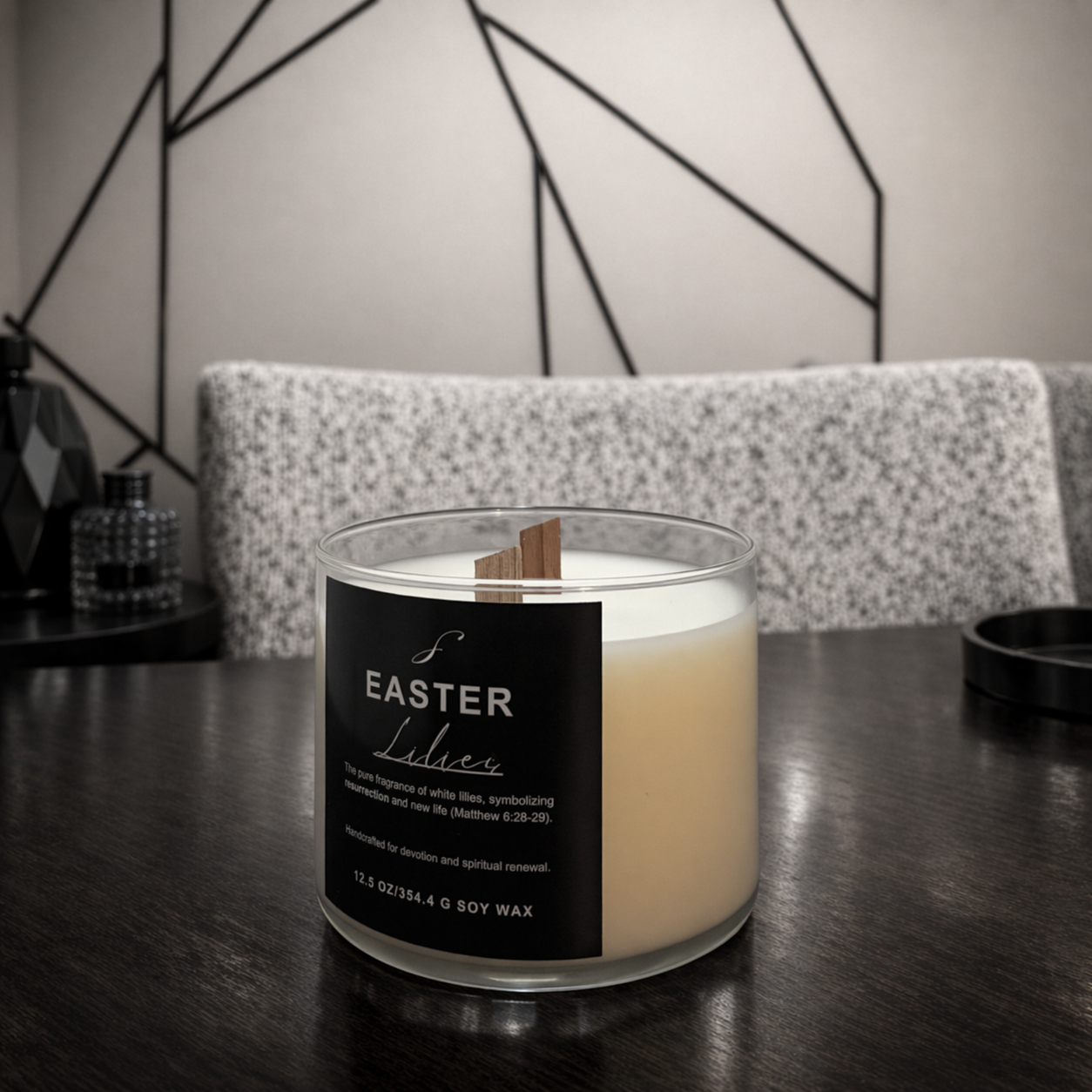 Easter Lilies (Lily of the Valley) Aromatherapy Candle - Decorative Candle for Home Decor and Ornaments