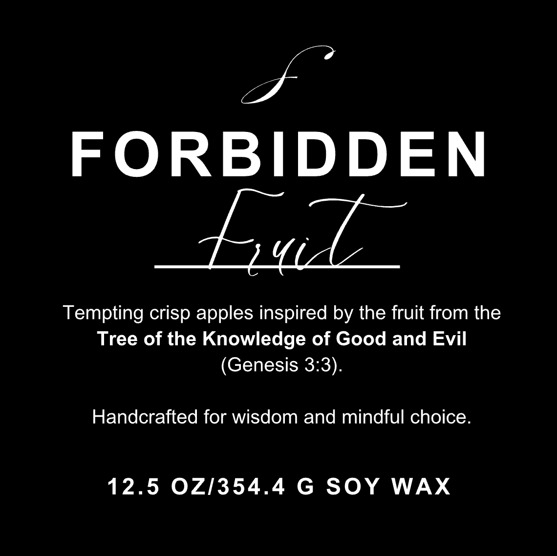 Forbidden Fruit Aromatherapy Candle – Decorative Candle for Home Décor and Ornaments