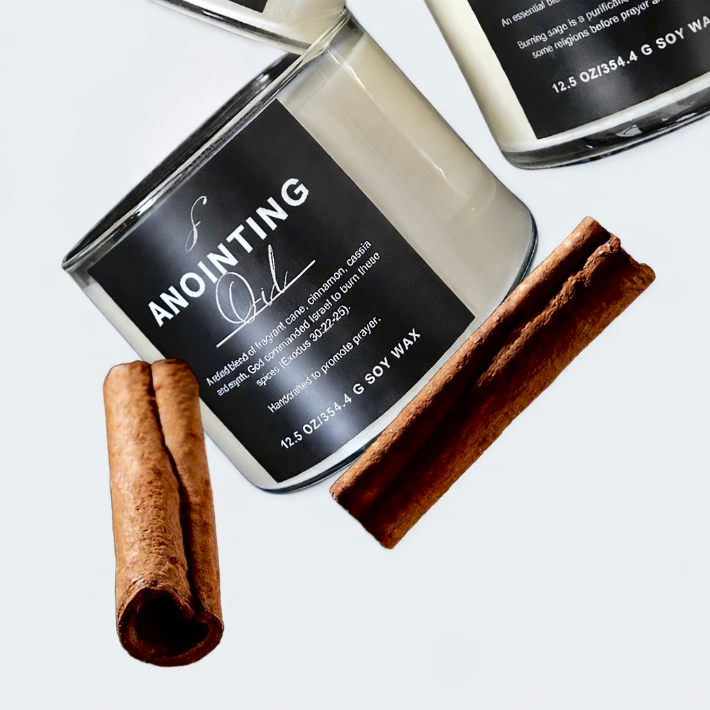 Anointing Oil Aromatherapy Candle - Decorative Candle for Home Decor and Ornaments