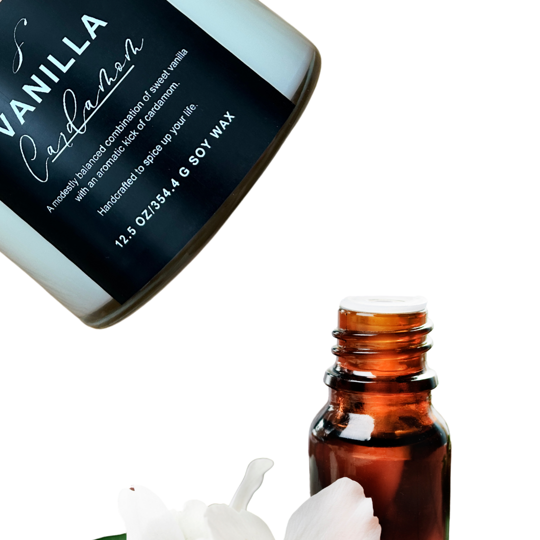 Vanilla Cardamom Aromatherapy Candle - Decorative Candle for Home Decor and Ornaments